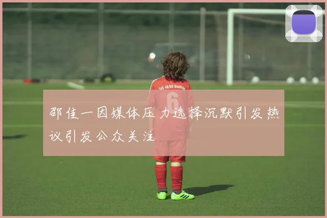 邵佳一因媒体压力选择沉默引发热议引发公众关注